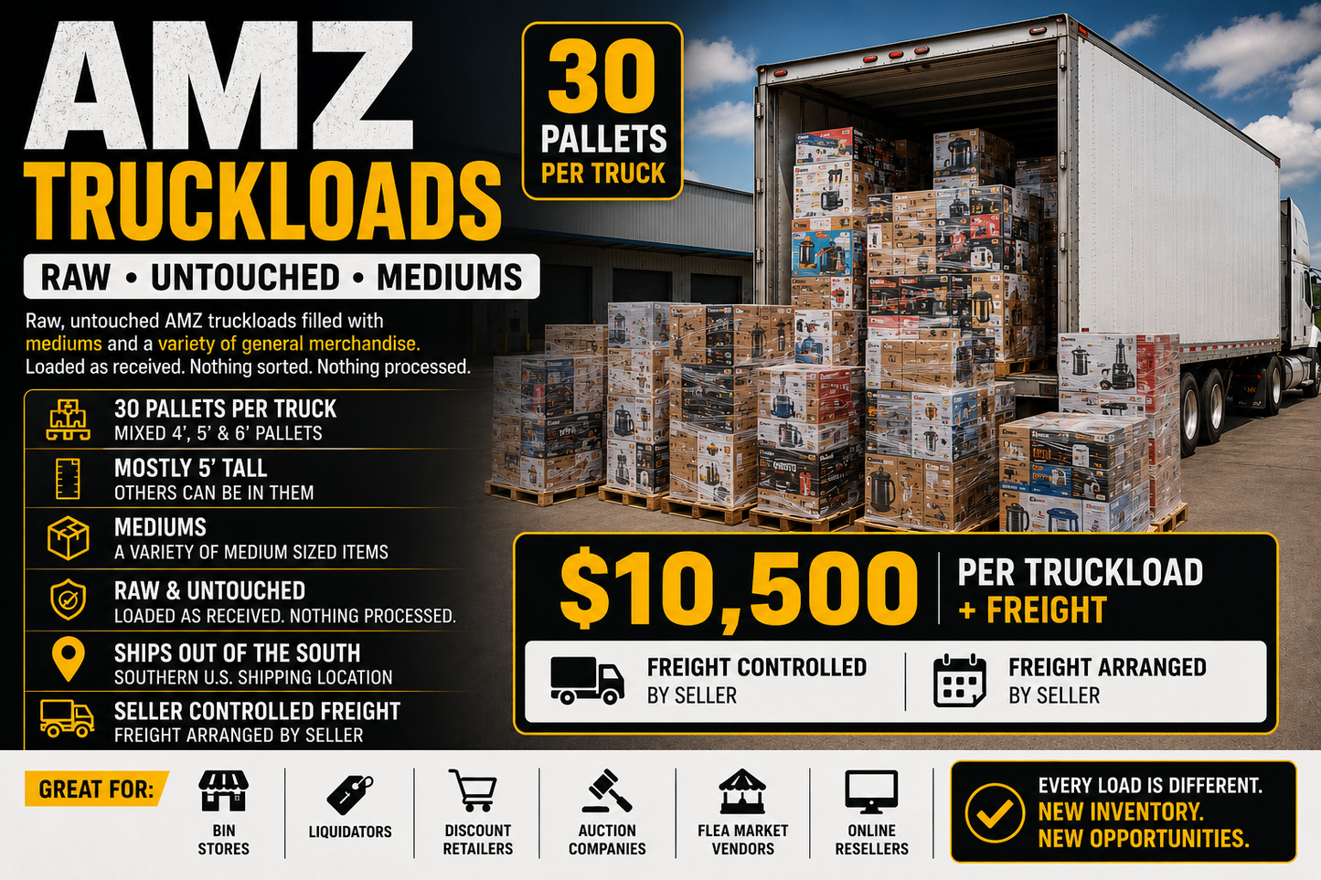 RAW AMZ 5ft tall Mediums Truckloads