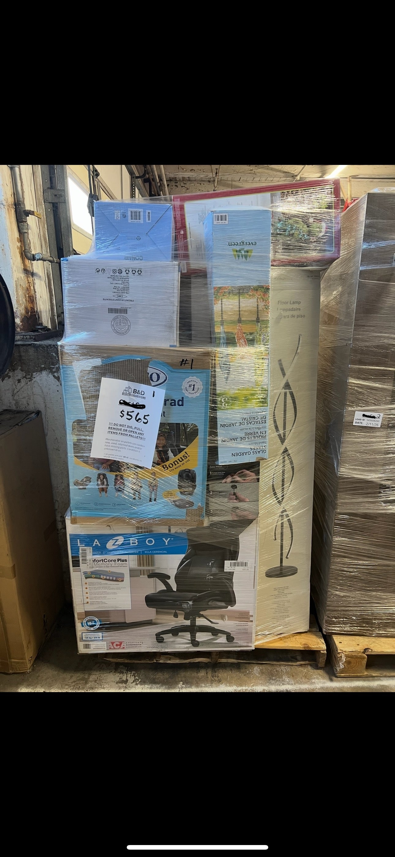 Home/Baby Mixed Retailer Pallets