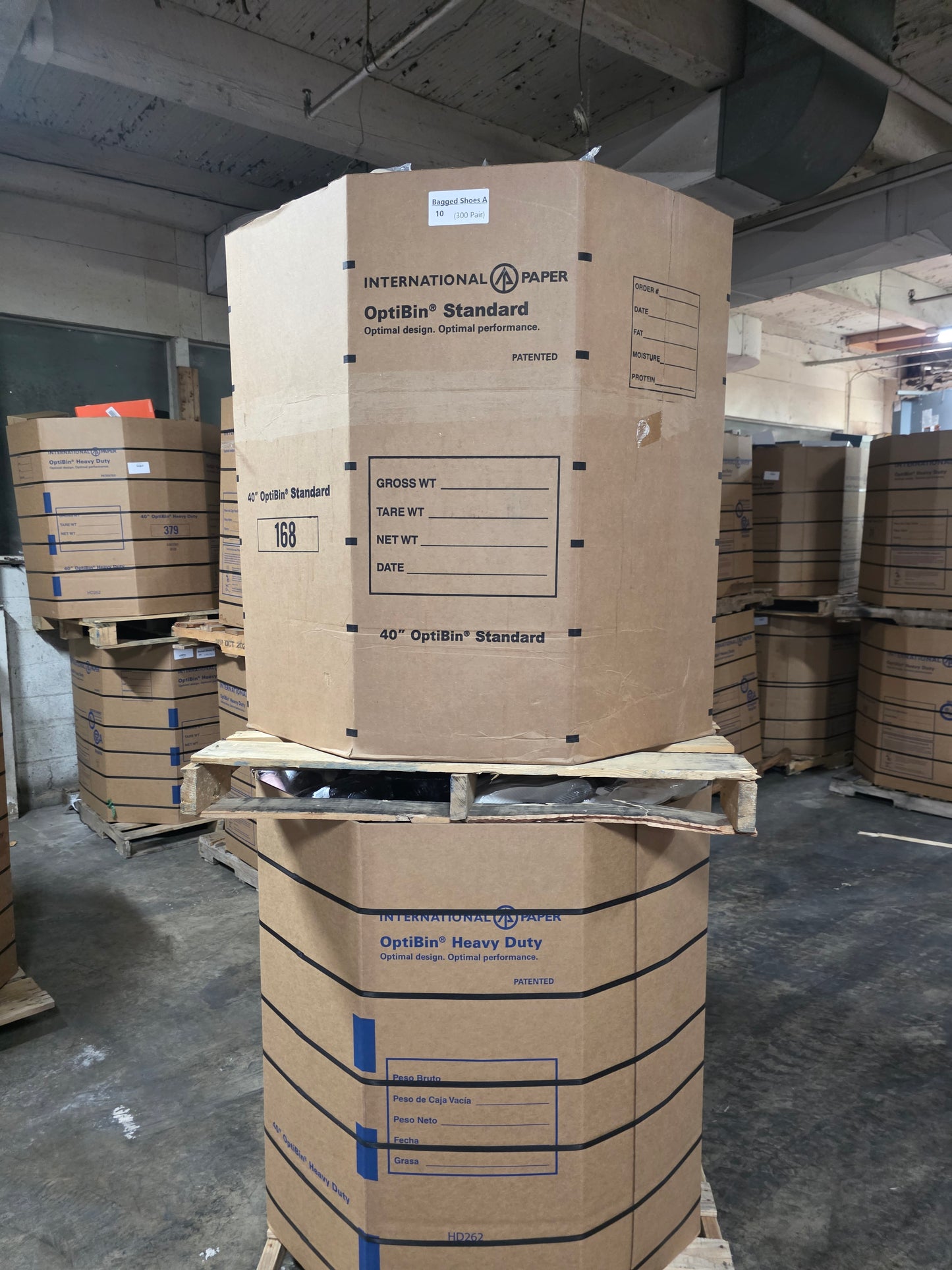 Bagged Shoe Pallets