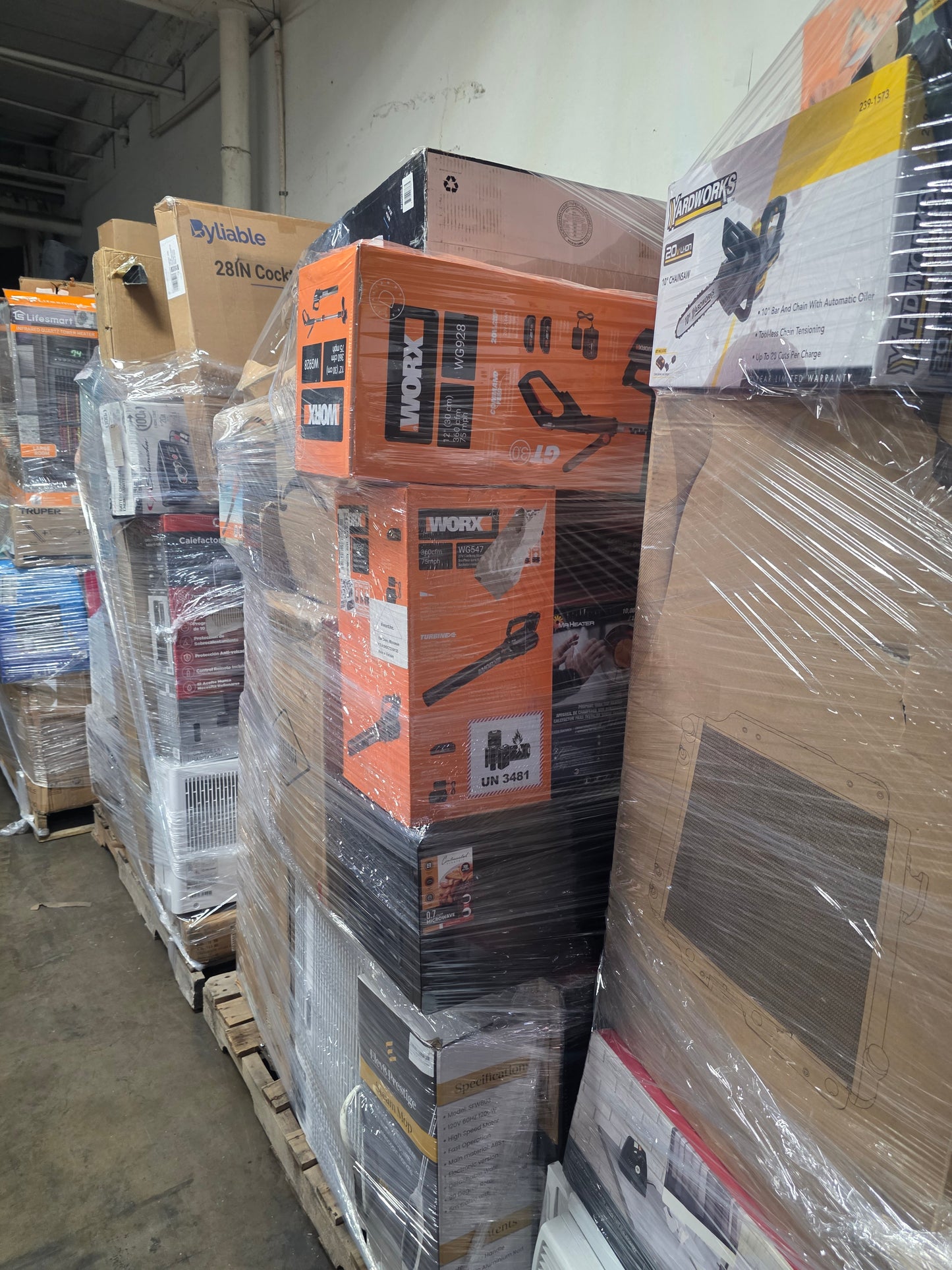 Mixed Retailer With Tools Pallets