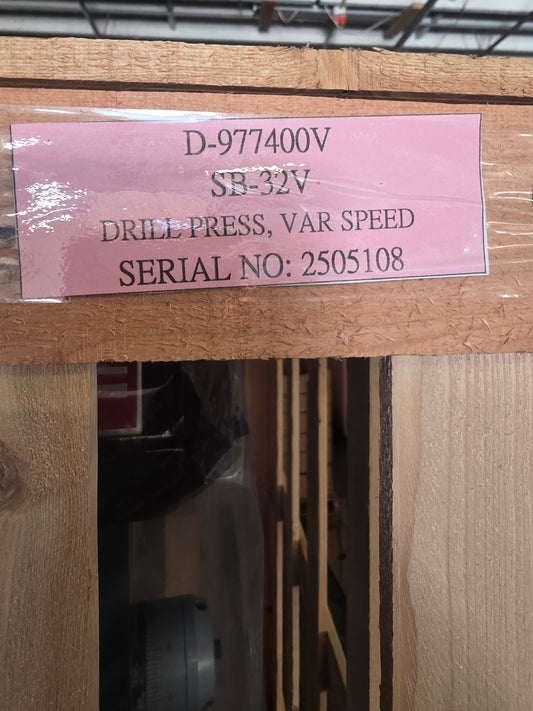 Floor Drill Press: Belt Drive, Variable Speed, 46–3,473 RPM, 18 in Swing