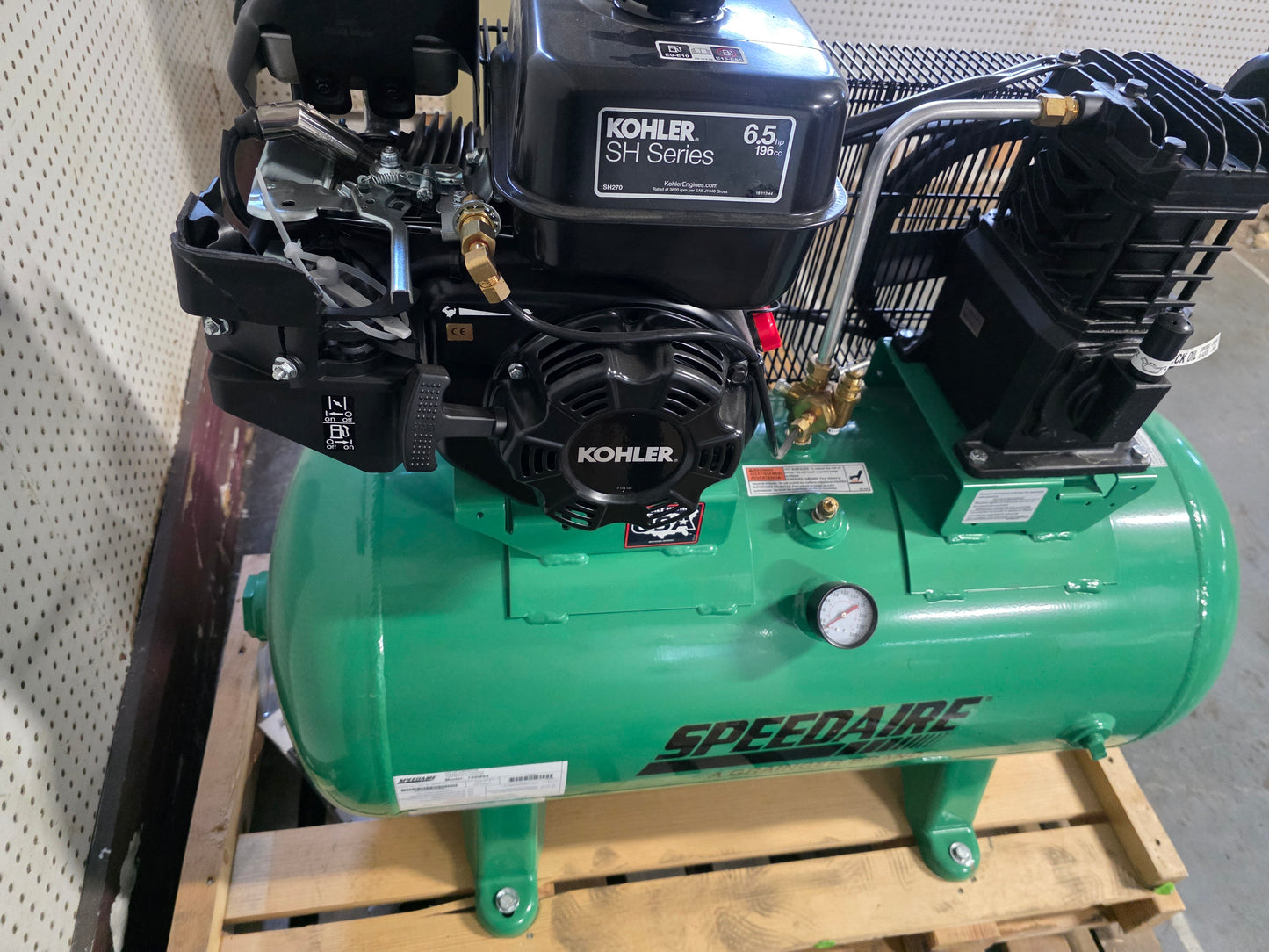 Speedaire Air Compressor with Kohler 6.5 HP Engine