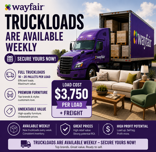 Wayfair Furniture Truckloads