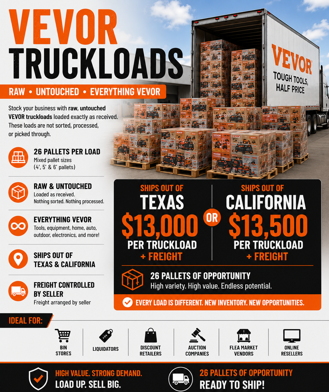 VEVOR Truckloads