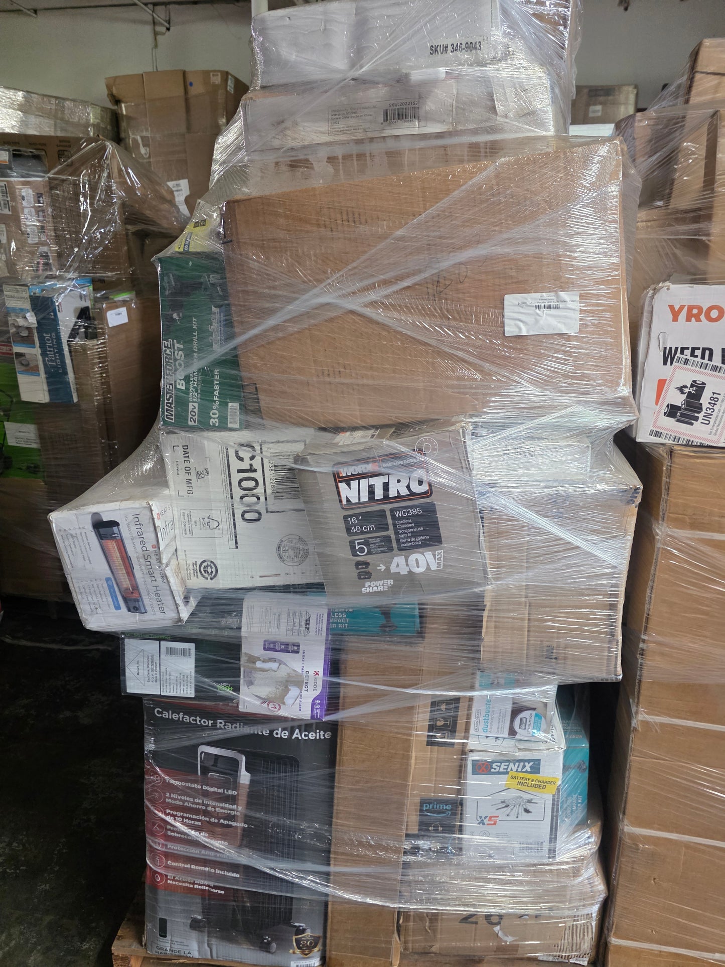 6' Tall Small Appliance Tool Home Goods Pallets