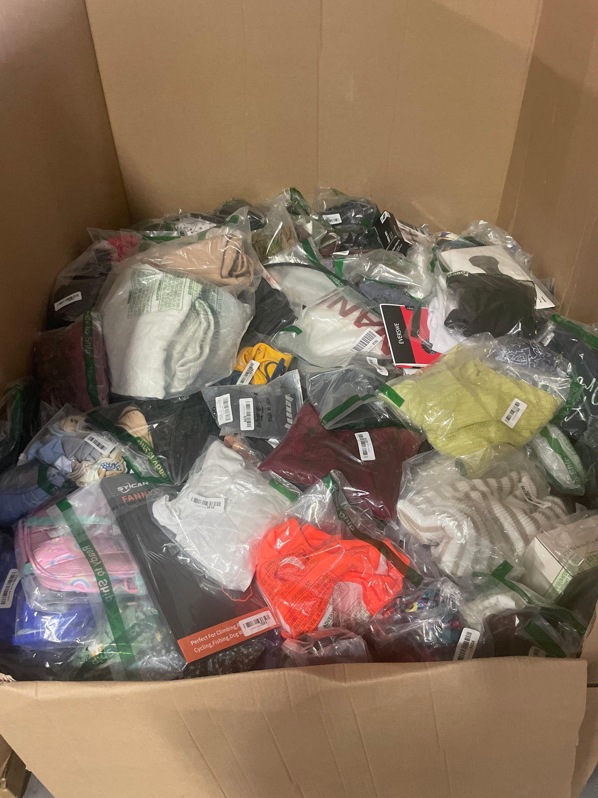 Raw Mixed Apparel and Accessories - 525 Pieces
