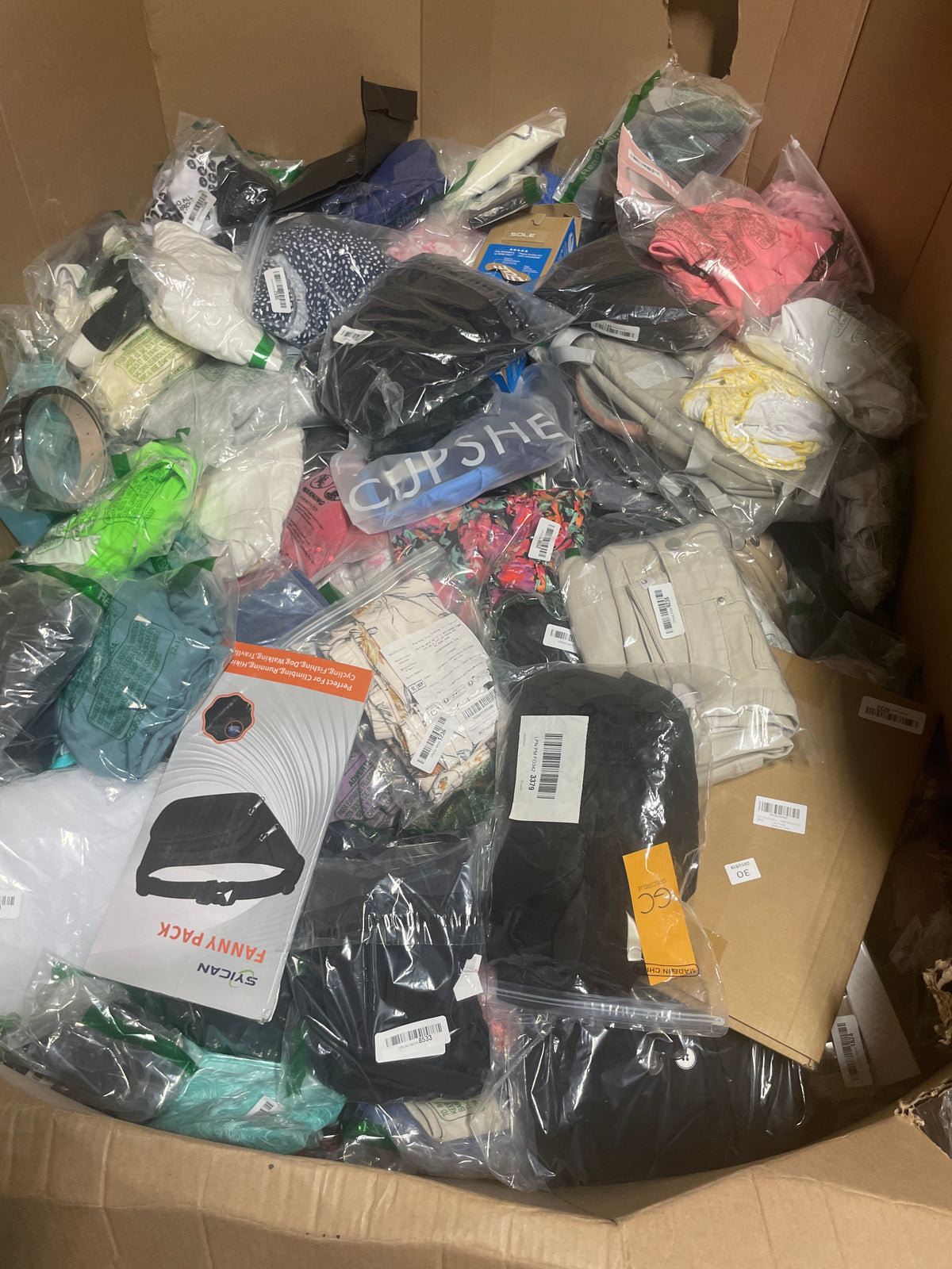 Raw Mixed Apparel and Accessories - 525 Pieces