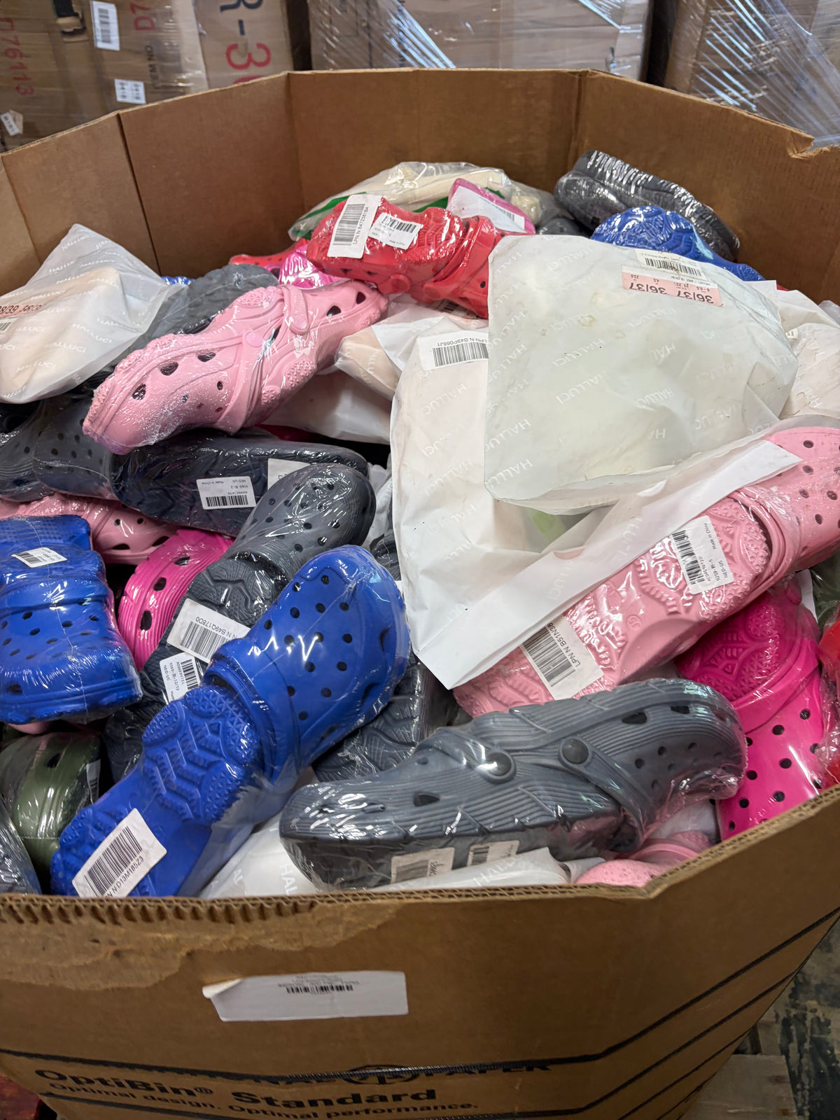 Bagged Shoe Pallets