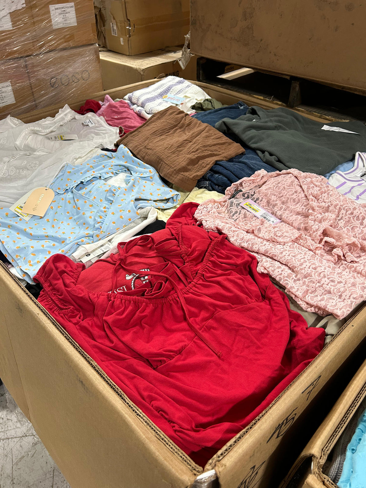 Target Mixed Apparel Pallets 1000 Pieces