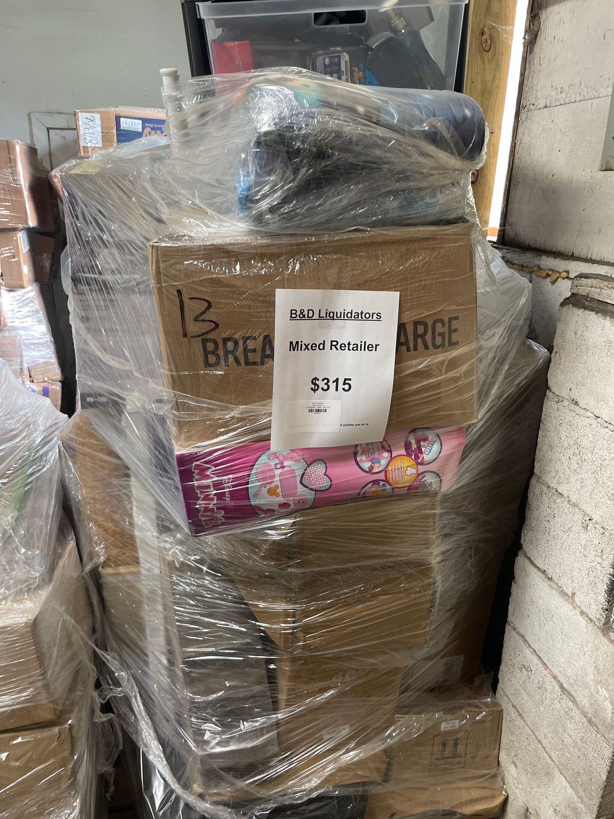Mixed Retailer Pallets