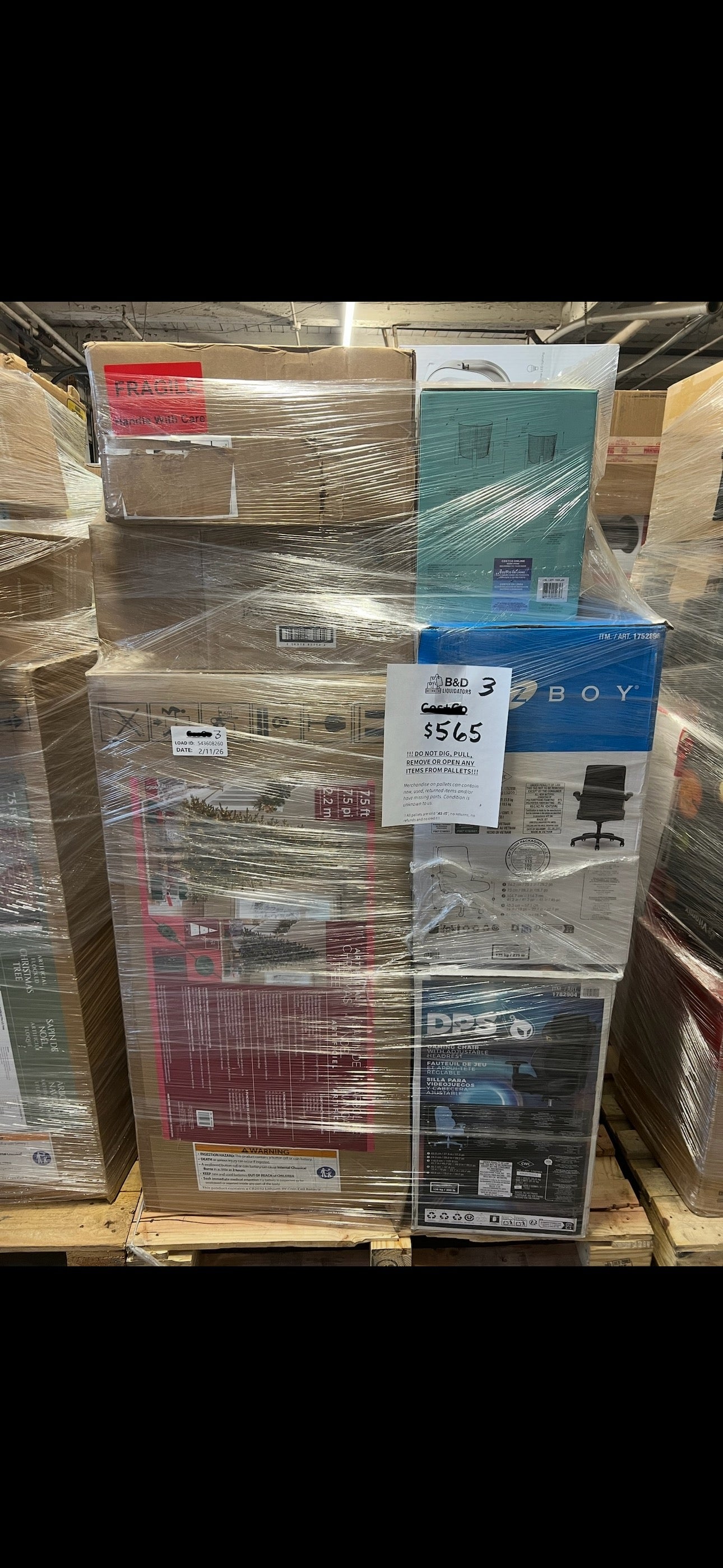 Home/Baby Mixed Retailer Pallets